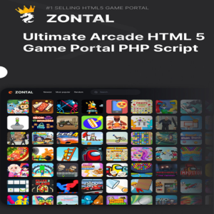 zontal arcade html 5 game portal php script